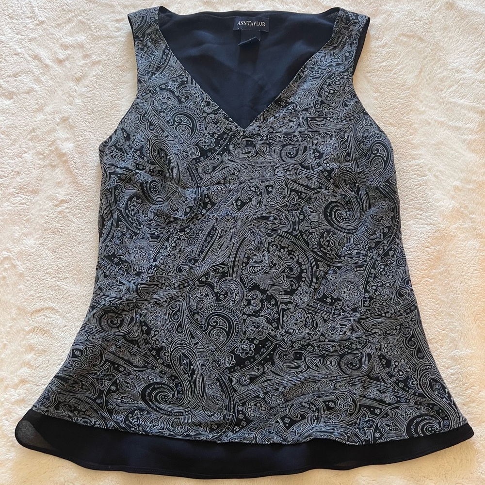 ANN TAYLOR PAISLEY SHIRT